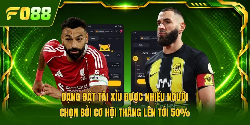 Dạng đặt tài xỉu được nhiều người chọn bởi cơ hội thắng lên tới 50%
