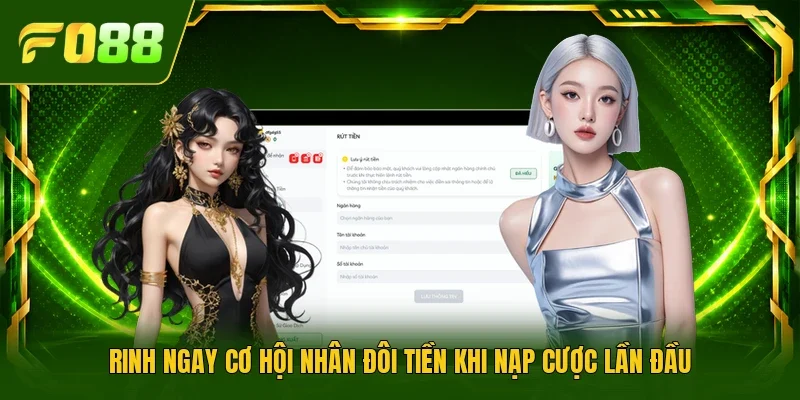 Rinh ngay cơ hội nhân đôi tiền khi nạp cược lần đầu 